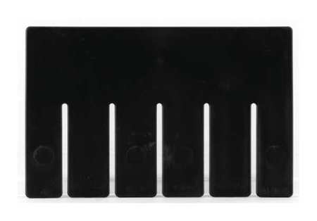 Akro-Mils Plastic Divider, Black, 6 PK 41105