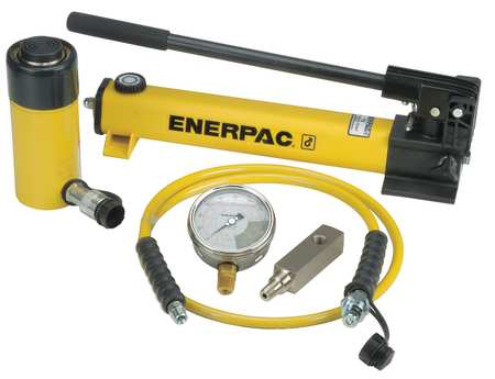 ENERPAC SCR256H, 25 Ton, 6.25 in Stroke, Hydraulic Cylinder and Hand Pump Set SCR256H