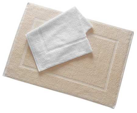 MARTEX BRENTWOOD Bath Mat, Ecru, 20x34, PK12 7135333