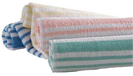 MARTEX Pool Towel, Peach/White, 30x70, PK12 7133187