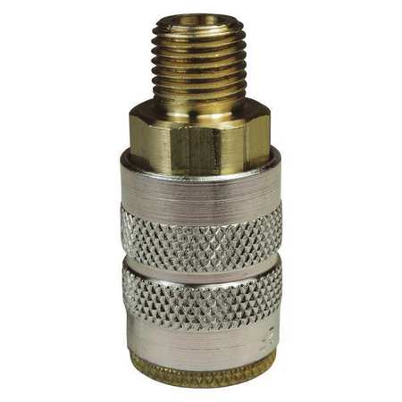 Dixon Male to Industrial Coupler, 1/4, Brass 2FM2-B