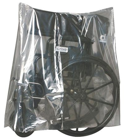 ZORO SELECT 60" x 28" Equipment Cover, 1 mil, Clear, PK 150 5CPG6