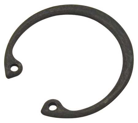 Zoro Select Internal Retaining Ring, Steel, Black Phosphate Finish, 80 mm Bore Dia. DHO-80ST PA