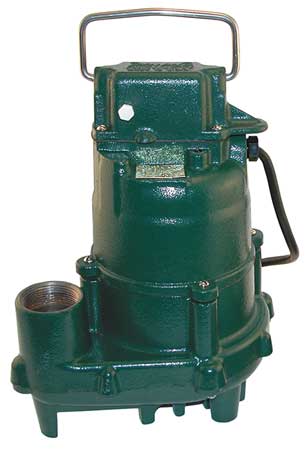Zoeller Submersible Effluent Pump, 4/10hp, 8.5A N152