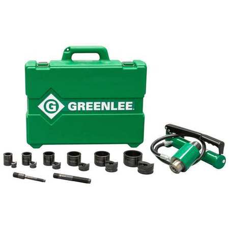 Greenlee 8 Piece Hydraulic Punch Driver Set, 10 ga. 7306SB