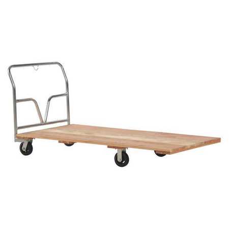 PARTNERS BRAND Wood Platform Truck, 36" x 72", Natural Wood, 1/Each WD3672