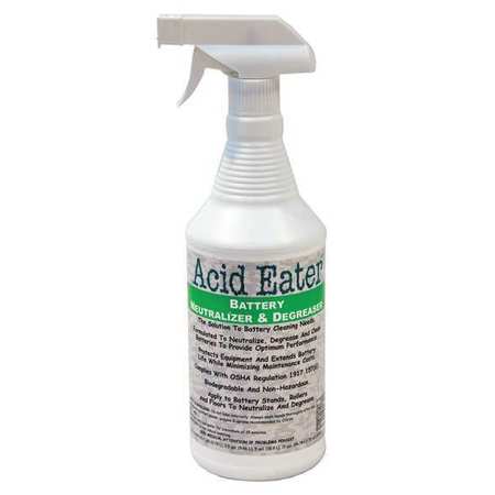 ACID EATER Battery Neutralizer/Degreaser, 32 oz, PK12 1002-016