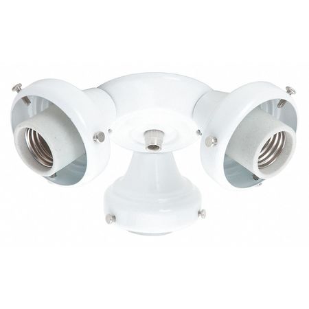 HUNTER Low-Profile Three Light Fitter, White 99135