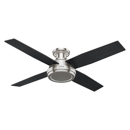 Decorative Ceiling Fan 52 Blade Dia 4 Blades Variable Speed 120v