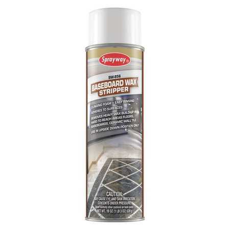 SPRAYWAY Baseboard Cleaner/Wax Stripper, 19oz, PK12 SW856