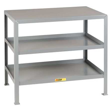 LITTLE GIANT Multi-Shelf Machine Table, 60" W, 32-1/2" Height, 2000 lb. MT2460-3