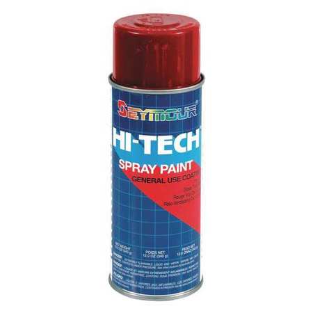 SEYMOUR OF SYCAMORE Hi-Tech Enamel Spray Paint, Gloss True Red, 12 oz. 16-122