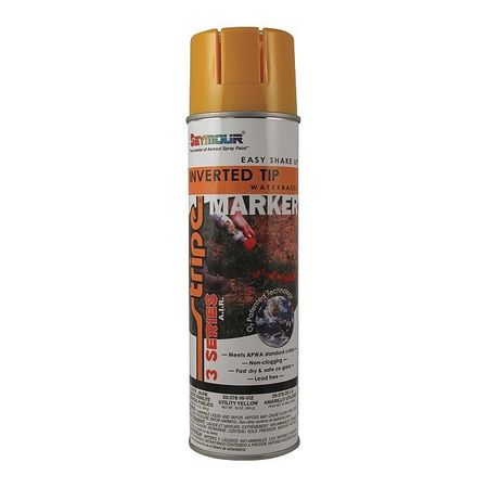 Seymour Of Sycamore Inverted Marking Paint, 16 oz., Yellow, Water -Based 20-378