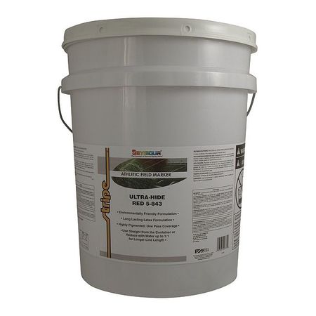 Seymour Of Sycamore Athletic Field Marking Paint, 5 gal., Red, Water -Based 5-843
