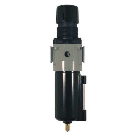 MILTON Mtl Piggyback Filter Regulator, 1/2" NPT 1111-1