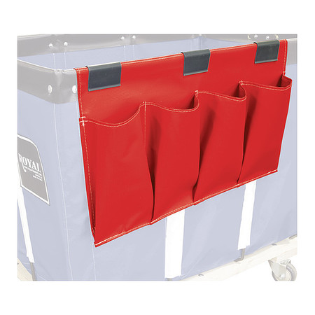 ROYAL BASKET TRUCKS Janitorial Organizer, Red R00-RRX-JSN