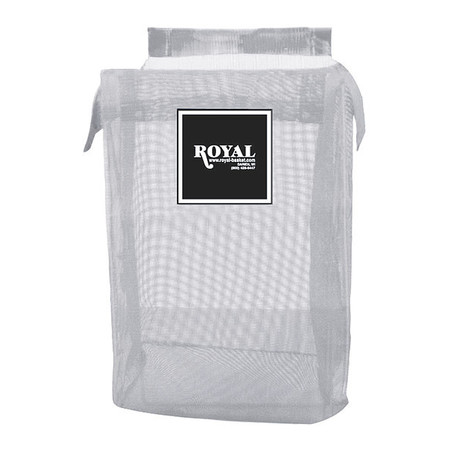 ROYAL BASKET TRUCKS Repl Bag, 35 gal., White Mesh R35-WWX-LMN