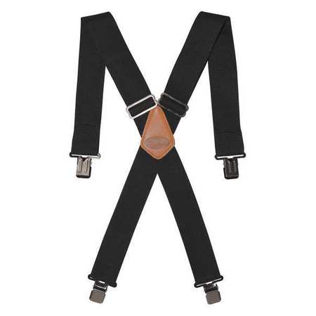 BUCKET BOSS Tool Suspenders, Black Suspenders, 2", Web Straps, Black 61120
