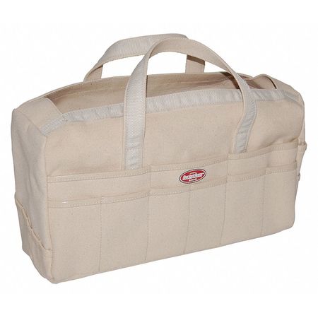 Bucket Boss Bag/Tote, Original Riggers Bag, Natural, 30 Pocket, Duckwear Canvas Bottom, 30 Pockets 60002