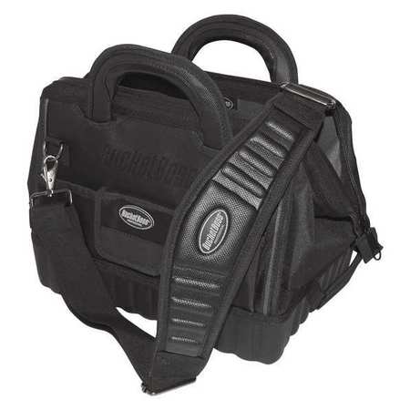 BUCKET BOSS Bag/Tote, Tool Bag, 1680 Heavy-Duty Poly Fabric, 12 Pockets 64014