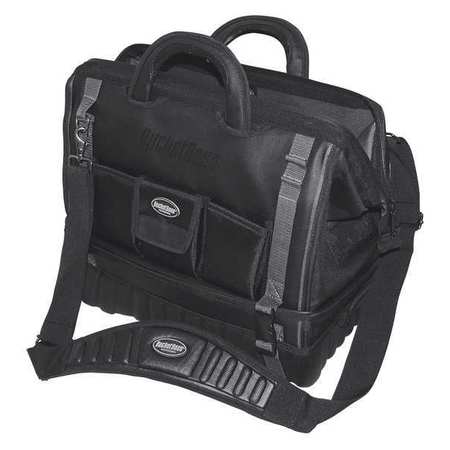 BUCKET BOSS Bag/Tote, Tool Bag, 1680 Heavy-Duty Poly Fabric, 14 Pockets 68018