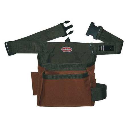 Bucket Boss Tool Pouch, Handymans Holster, 5 Pocket, 600 Poly Ripstop Fabric, 5 Pockets 50300