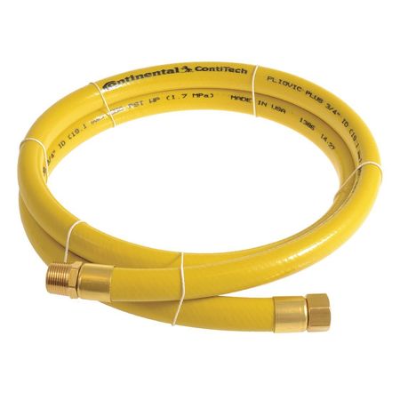 CONTINENTAL CONTITECH 3/4" x 3 ft PVC Coupled Multipurpose Air Hose 250 psi YL PLY07525-03-31