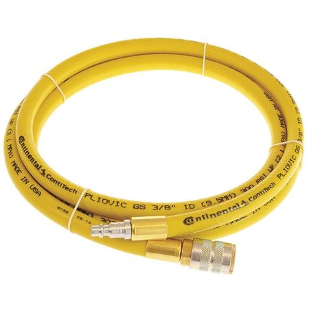 CONTINENTAL CONTITECH 1/4" x 5 ft PVC Coupled Multipurpose Air Hose 300 psi YL PLY02530-05-51