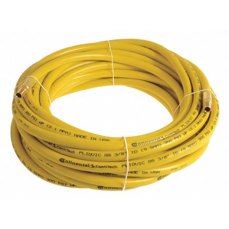 CONTINENTAL CONTITECH 3/8" x 50 ft PVC Coupled Multipurpose Air Hose 300 psi YL PLY03830-50-13