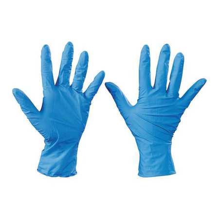 Tnt Disposable Gloves, 5.00 mil Palm, Nitrile, Powdered, XL, 100 PK, Blue GLV2008XL
