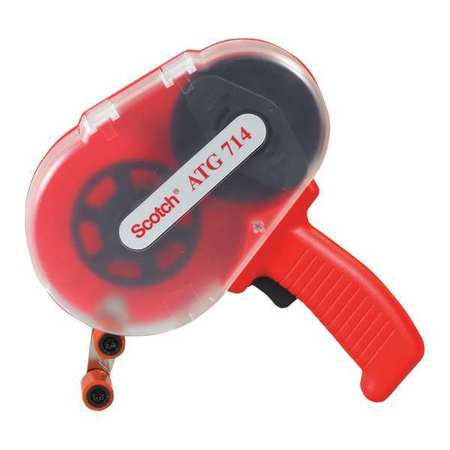 SCOTCH 3M™ 714 Adhesive Transfer Tape Dispenser, Red, 1/Each TDTF3M714