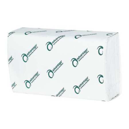 ADVANTAGE Advantage Single Fold Paper Towels, 250 Sheets, White, 16 PK TTWSF