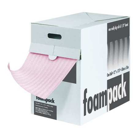 PARTNERS BRAND Anti-Static Air Foam Dispenser Packs, 1/8" x 12" x 175', Pink, 1/Each FD1812AS