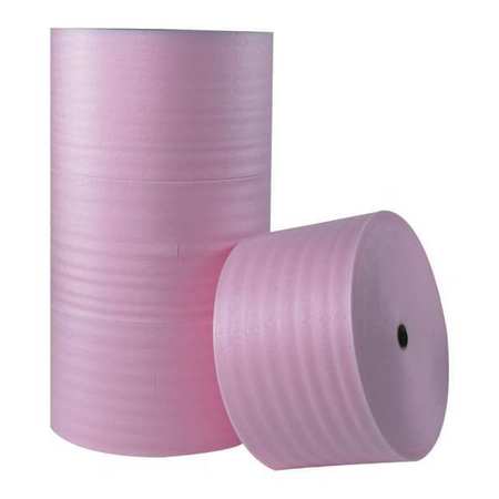 PARTNERS BRAND Anti-Static Air Foam Rolls, 1/4" x 24" x 250', Pink, 3/Each FW14S24AS