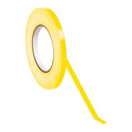 PARTNERS BRAND Bag Tape, 3/8" x 180 yds., Yellow, 96/Case T962024Y
