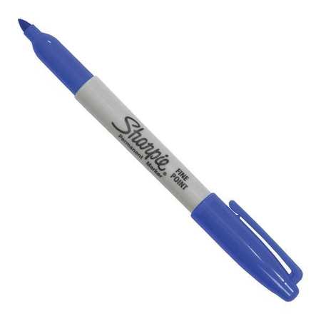 SHARPIE Sharpie® Fine Point Permanent Markers, Blue, 12/Case MK301BE