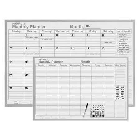 MAGNA VISUAL 24"x36" Monthly Planning Dry Erase Board Kit ML-231