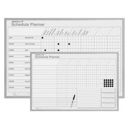 Magna Visual 2 ft.x3 ft. Schedule Planner Board Kit ML-234