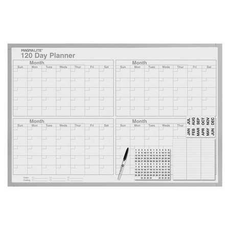 MAGNA VISUAL 3ft. x 4ft. Planner Board 120 Day Kit ML-342