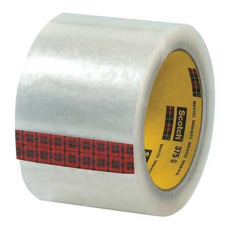 SCOTCH 3M™ 375 Carton Sealing Tape, 3.1 Mil, 3" x 55 yds., Clear, 24/Case T905375