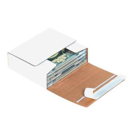 PARTNERS BRAND Self-Seal CD Mailers, 5 3/4" x 5 1/16" x 1 3/4", White, 200/Bundle MM1002