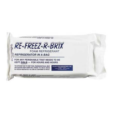 RE-FREEZ-R-BRIX Re-Freez-R-Brix™ Cold Bricks, 9" x 4" x 1 1/2", White, 6/Case RB30