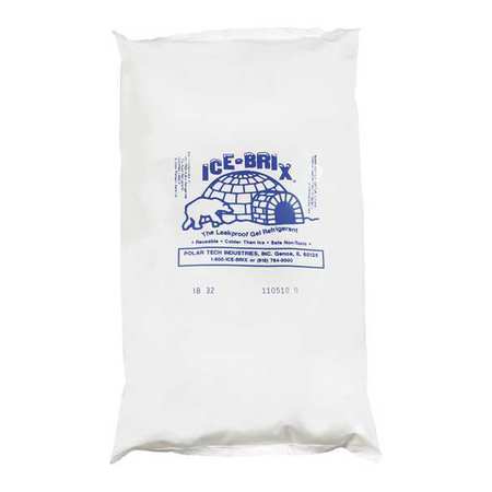 ICE-BRIX Ice-Brix™ Cold Packs, 10" x 6" x 1-1/2", White, 9/Case IB32BPD