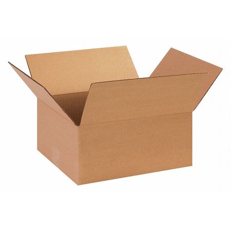 PARTNERS BRAND Corrugated Boxes, 13" x 11" x 6", Kraft, 25/Bundle 13116