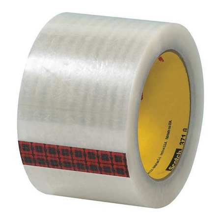 SCOTCH 3M™ 371 Carton Sealing Tape, 1.9 Mil, 3" x 55 yds., Clear, 6/Case T9063716PK