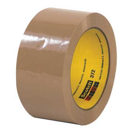 SCOTCH 3M™ 372 Carton Sealing Tape, 2.2 Mil, 2" x 55 yds., Tan, 6/Case T901372T6PK