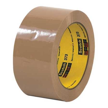 SCOTCH 3M™ 373 Carton Sealing Tape, 2.5 Mil, 2" x 55 yds., Tan, 6/Case T901373T6PK