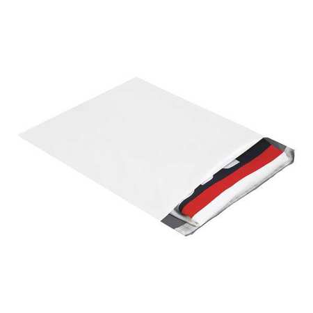 PARTNERS BRAND Expansion Poly Mailers, 13" x 16" x 2", White, 100/Case EPM13162