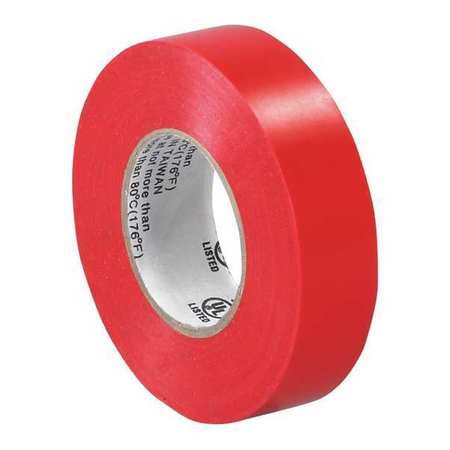 PARTNERS BRAND Electrical Tape, 7.0 Mil, 3/4"x 20 yds., Red, 10/Case T96461810PKR