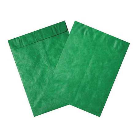 TYVEK Tyvek® Envelopes, 9" x 12", Green, 100/Case TYC912G